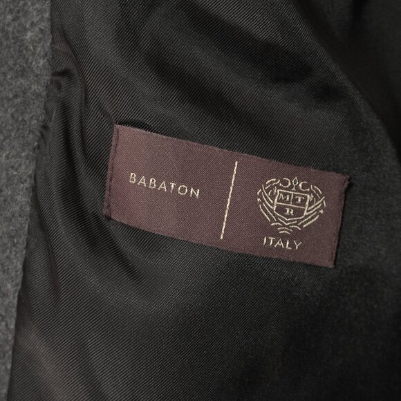 Babaton Cocoon Coat Black Cashmere Wool Funnel Neck Minimal Goth Quiet Lux Coat - Picture 9 of 16